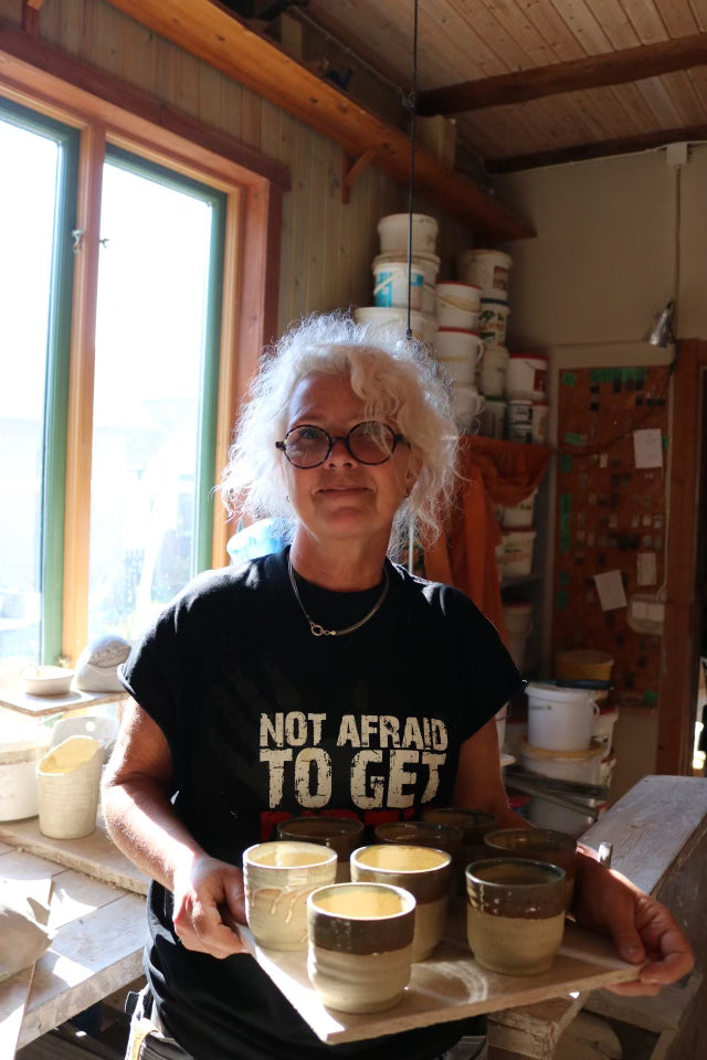 Meet our lovely ceramicist Greta Pott, the hands that shape our ceremonial vessels!