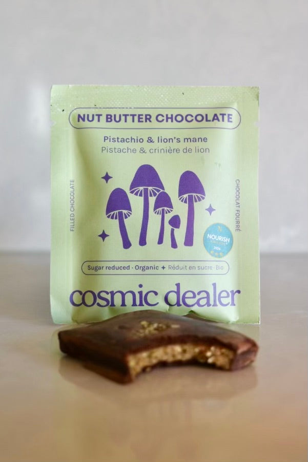 Pistachio & Lion's Mane Chocolate - Cosmic Dealer