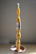 Handcrafted Beeswax Candle - Twin Flame