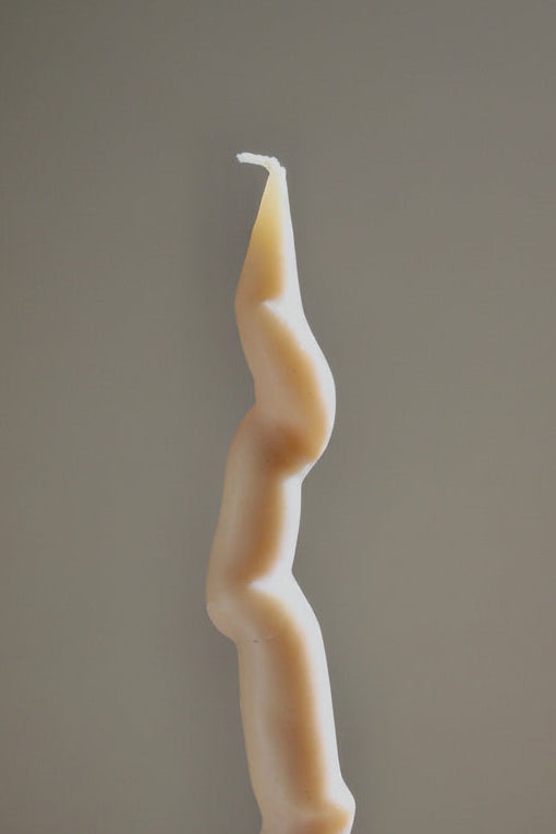 Handcrafted Beeswax Candle - Sculpted