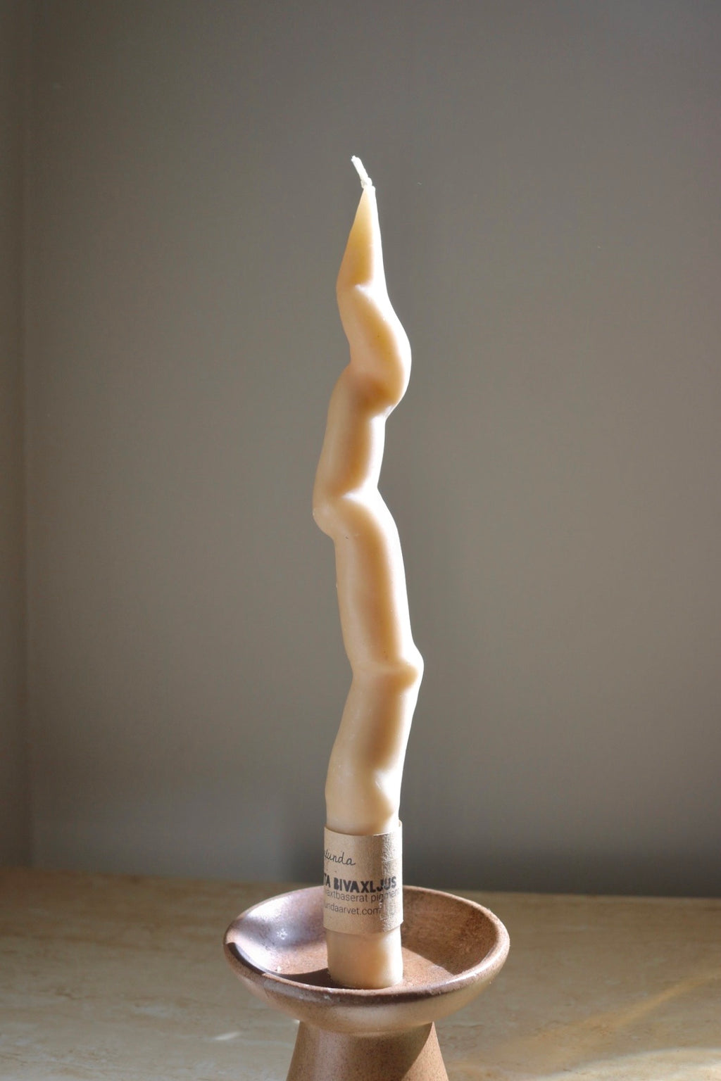 Handcrafted Beeswax Candle - Sculpted
