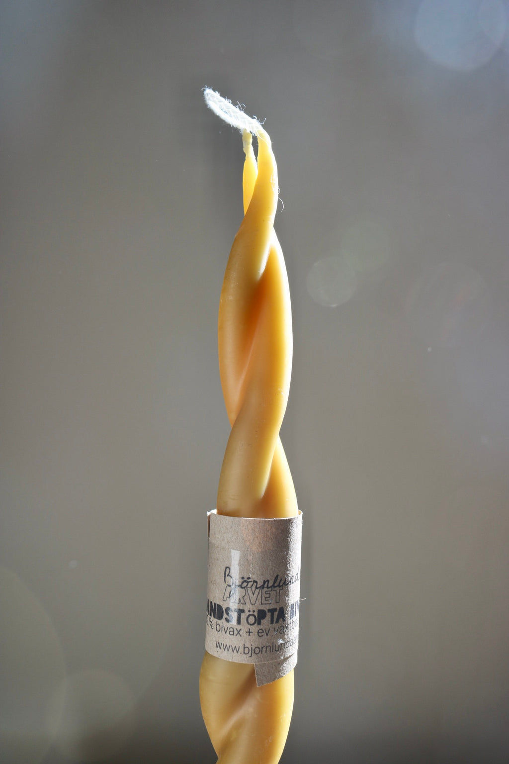 Handcrafted Beeswax Candle - Twin Flame