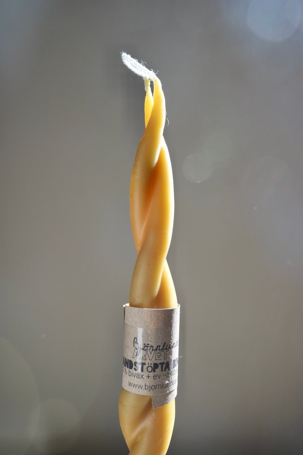 Handcrafted Beeswax Candle - Twin Flame