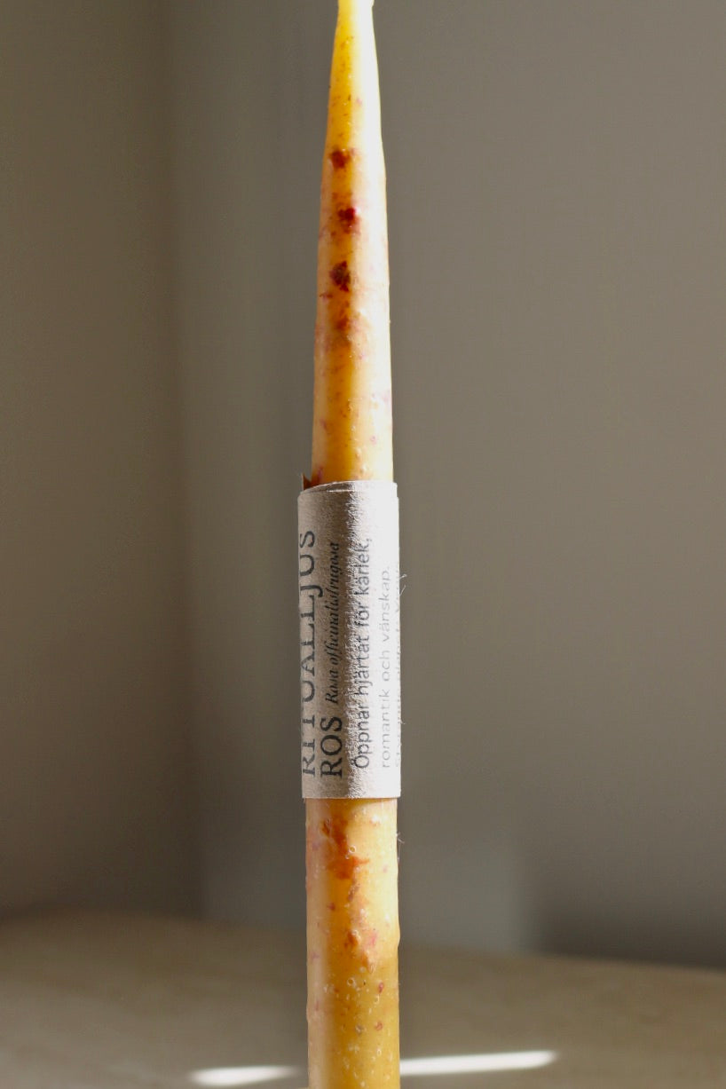 Handcrafted Beeswax Ritual Candle - Rose