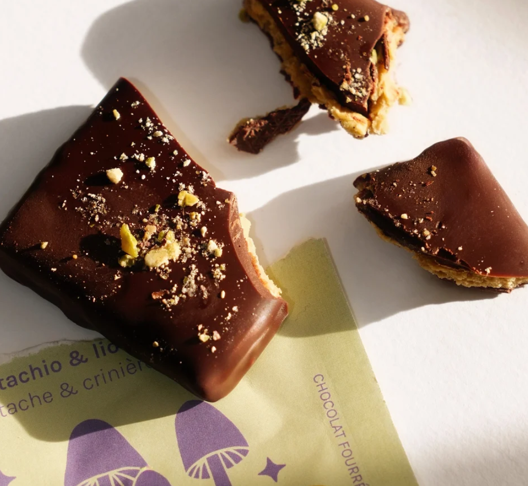 Pistachio & Lion's Mane Chocolate - Cosmic Dealer